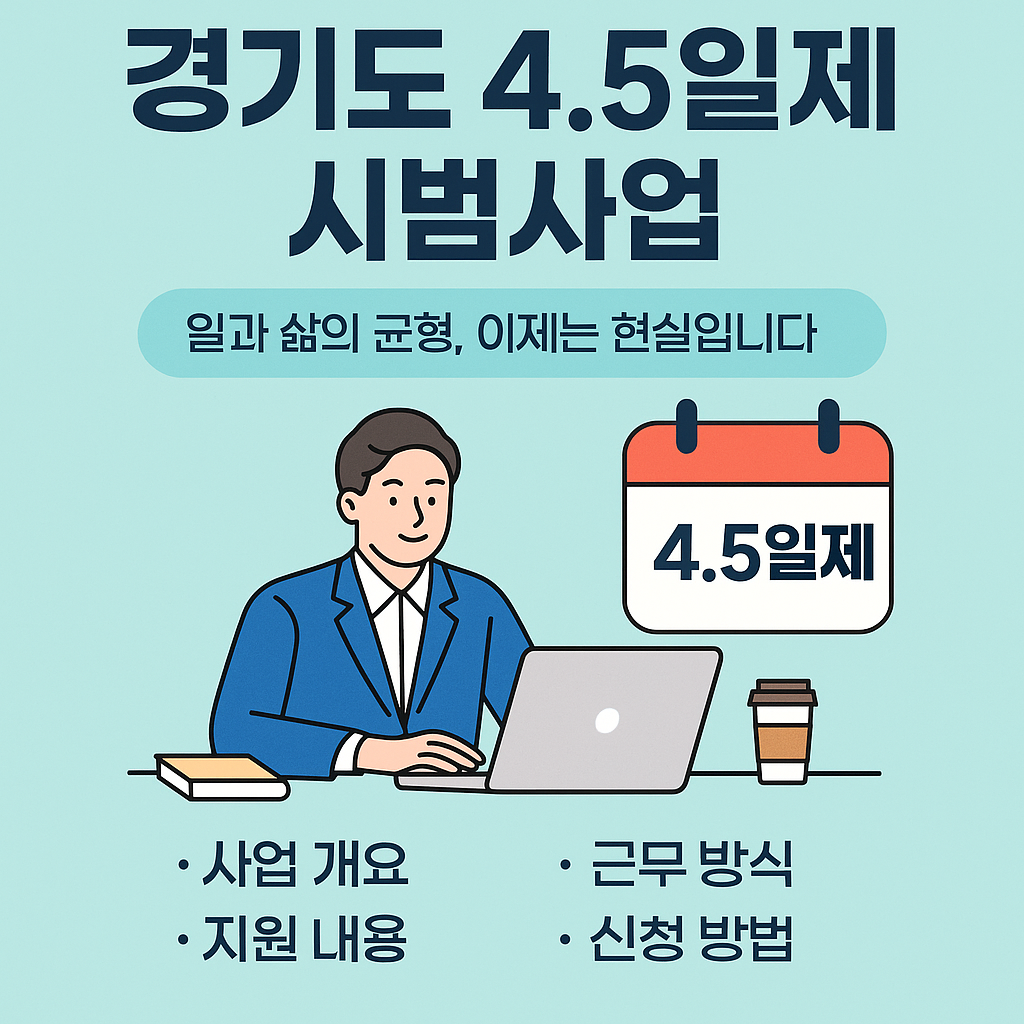 경기도 4.5일제 시범사업 총정리 – "일과 삶의 균형, 이제는 현실입니다"