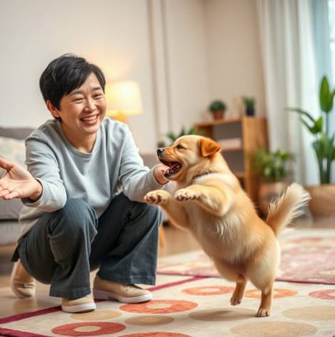 반려강아지가 보호자와 재회해서 기뻐하는 모습