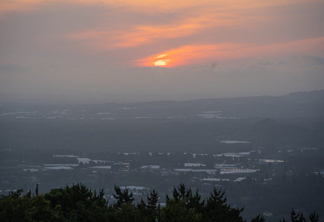 군산 오름 일몰