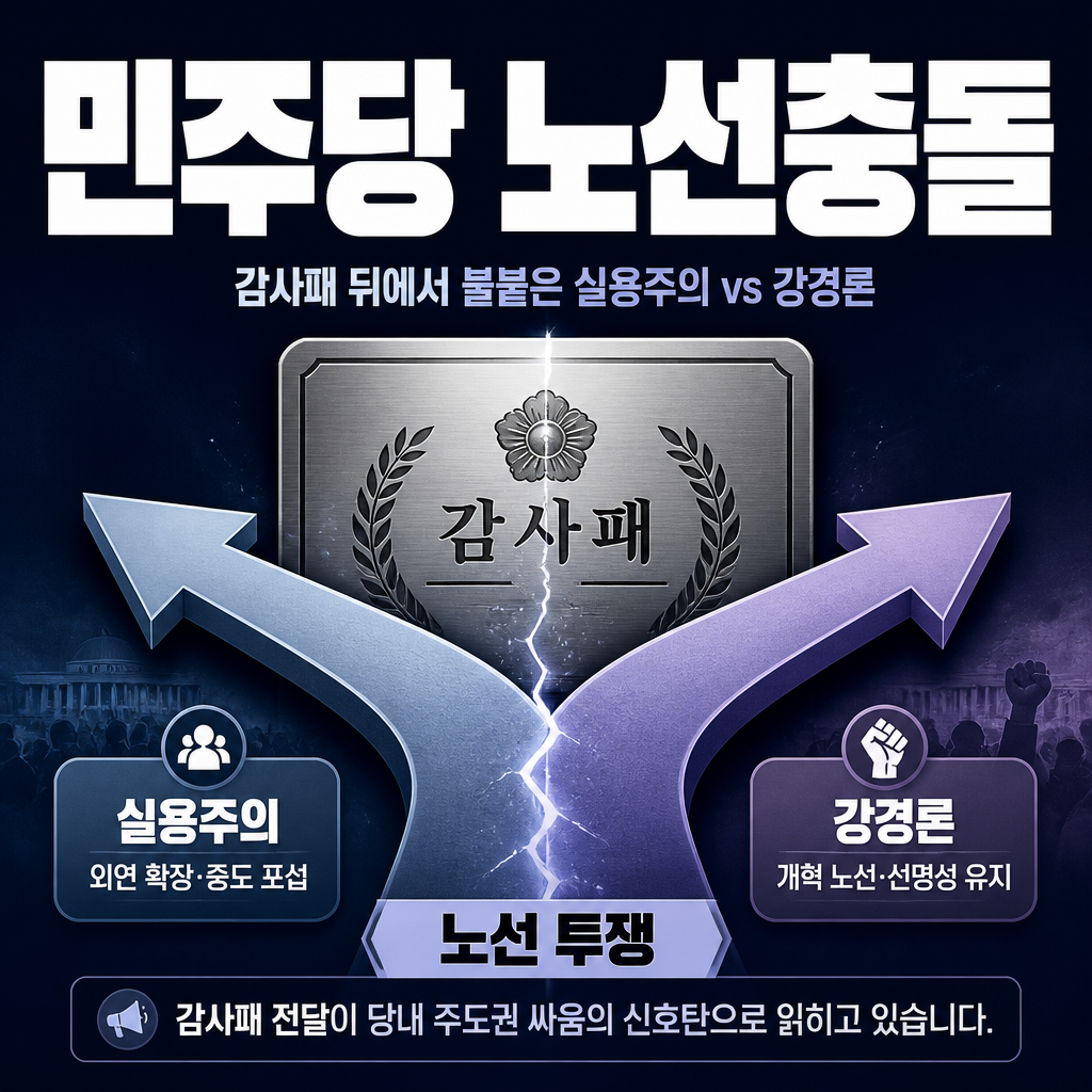 민주당 노선충돌