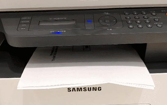 삼성 SL-M2893FW 자동 양면 인쇄