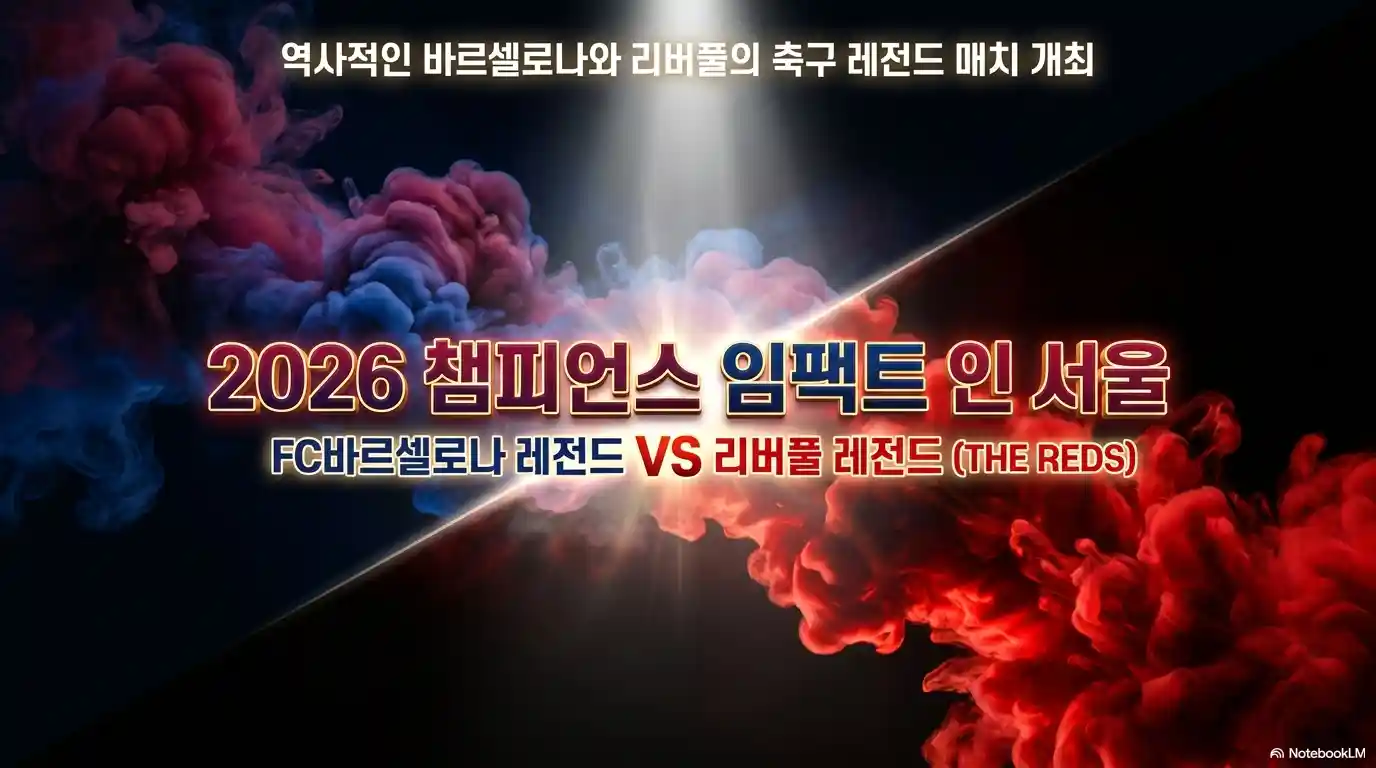 바르셀로나 리버풀 레전드 매치 서울 라인업 및 좌석 예매 방법을 알리는 글의 썸네일