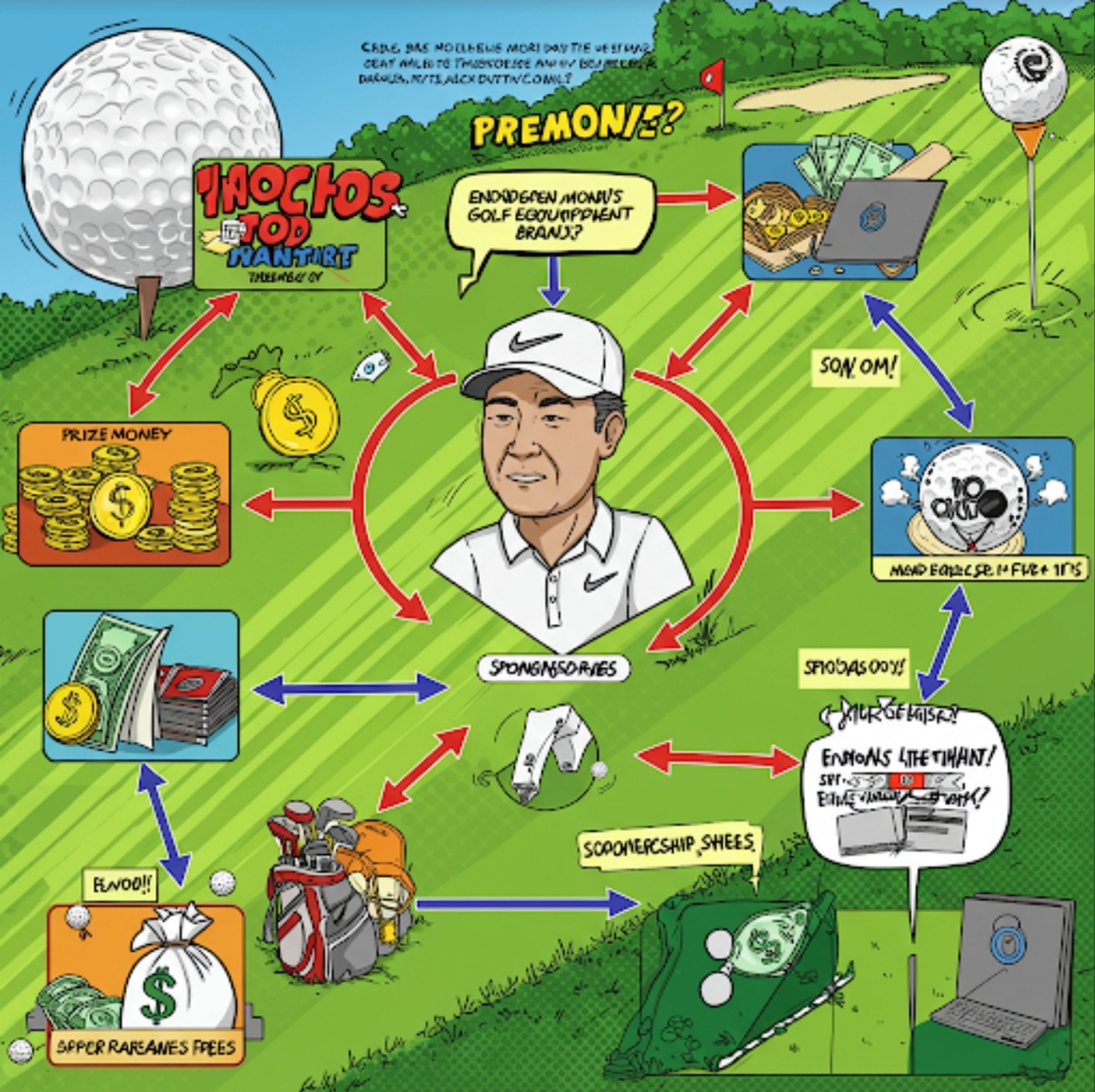 프로 골퍼의 수입 구조