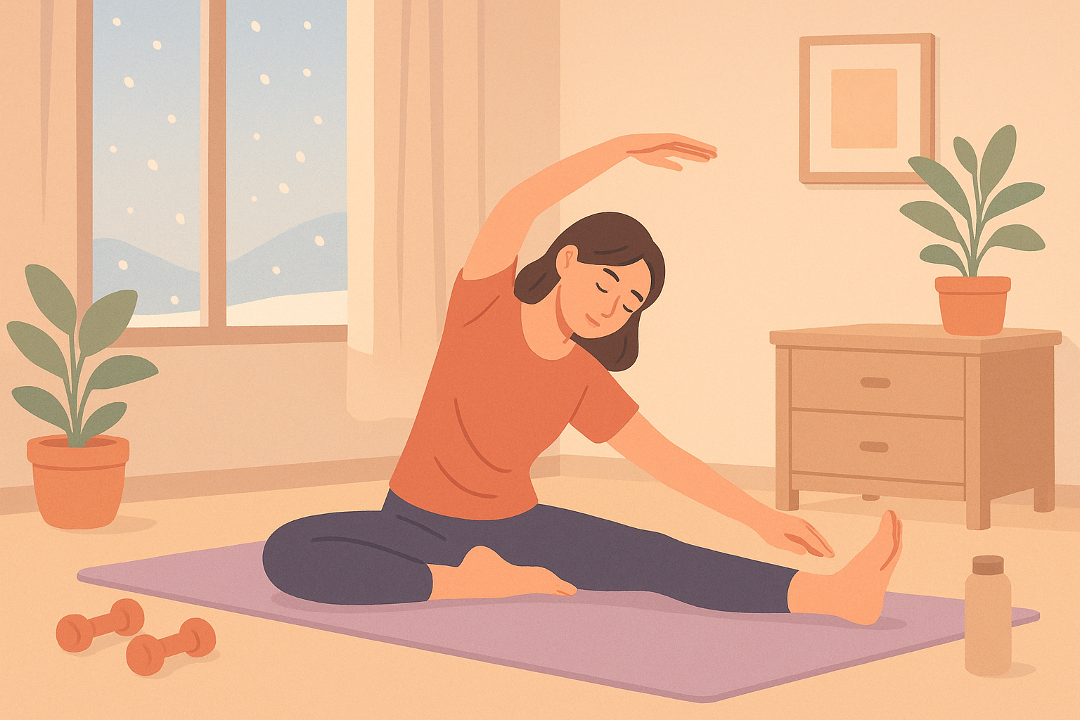 겨울 추위로 운동 포기 해결