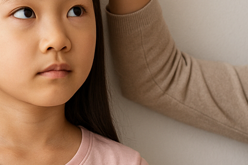 아이의 키재는 모습