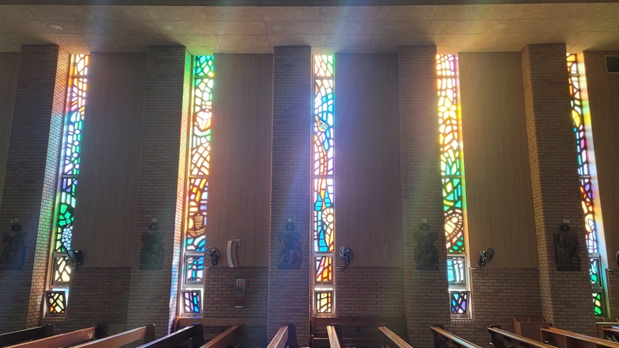 광명 하안성당 스테인드글라스