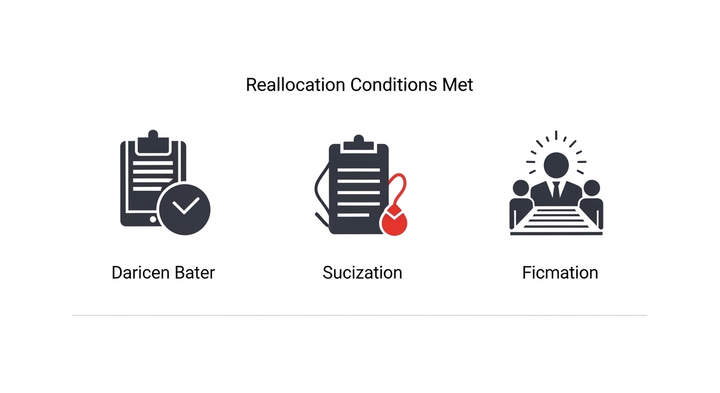 Korea 5G SA frequency reallocation policy 2026 flowchart. Left government ministry building → reallocation condition box → two branches 5G SA mandatory arrow + inbuilding coverage obligation arrow. Both arrows pointing to SOLiD DAS and RF repeater icons glowing green. Korean telecom tower SKT KT LGU icons. Navy policy diagram English labels.