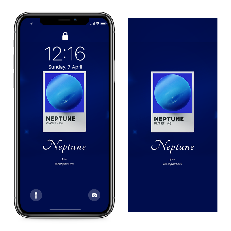 08 해왕성 3D C - Neptune 우주배경화면