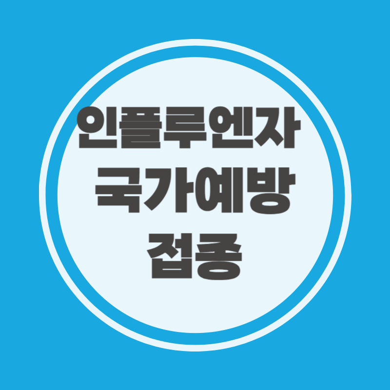 인플루엔자 국가예방접종 신청기간