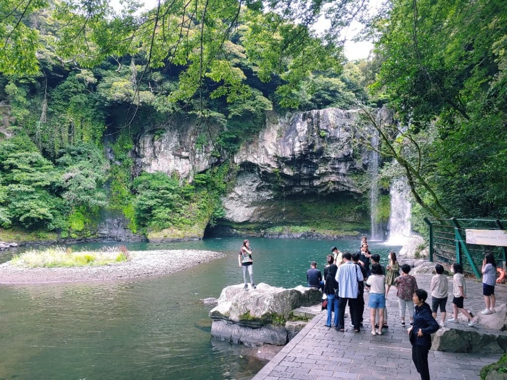 천지연 폭포 인생샷