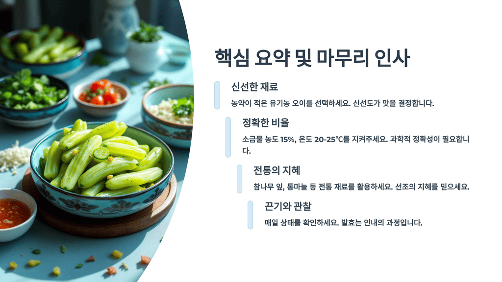 핵심 요약 및 마무리 인사