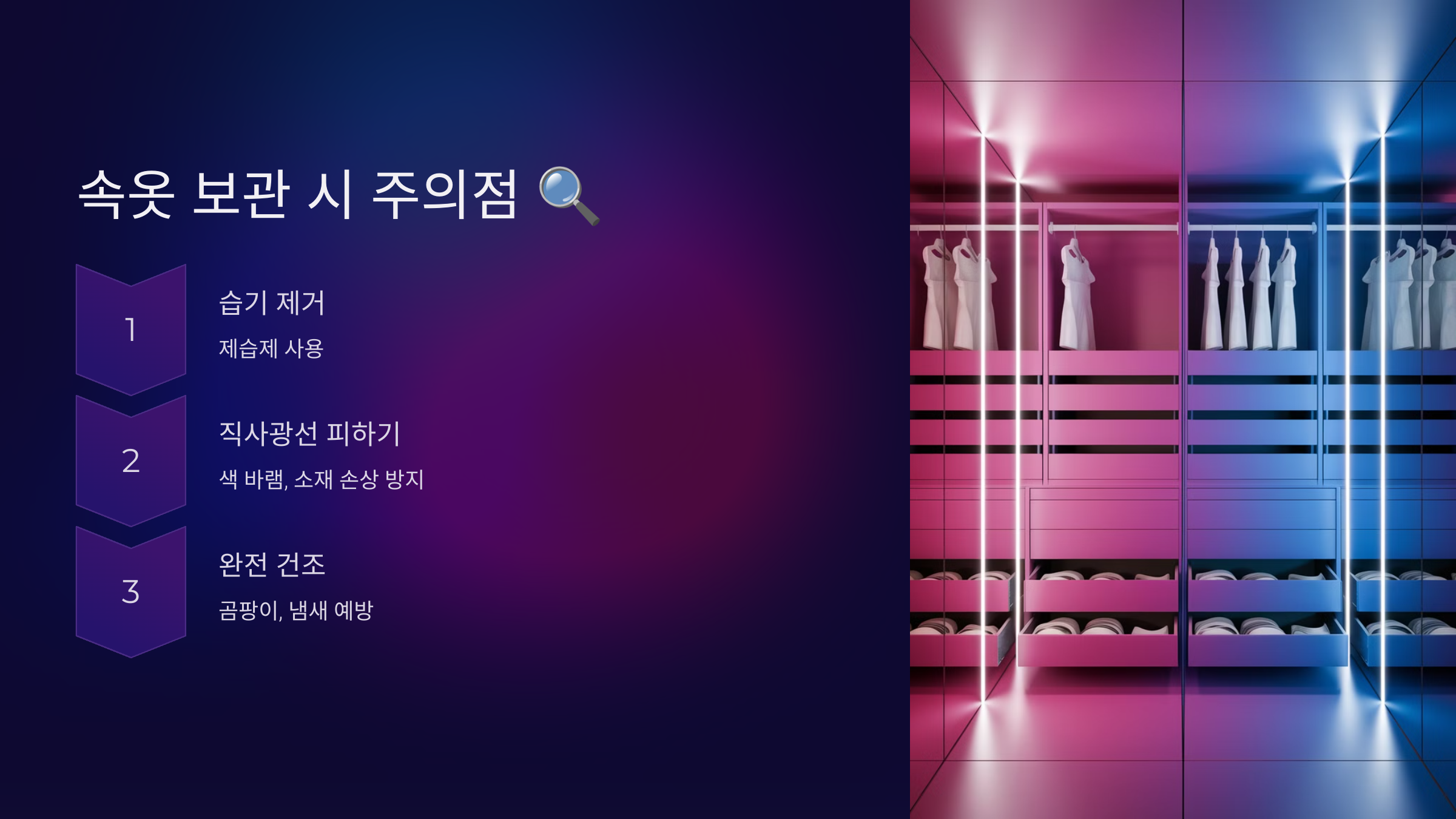 속옷 보관할 때 주의할 점 🔍