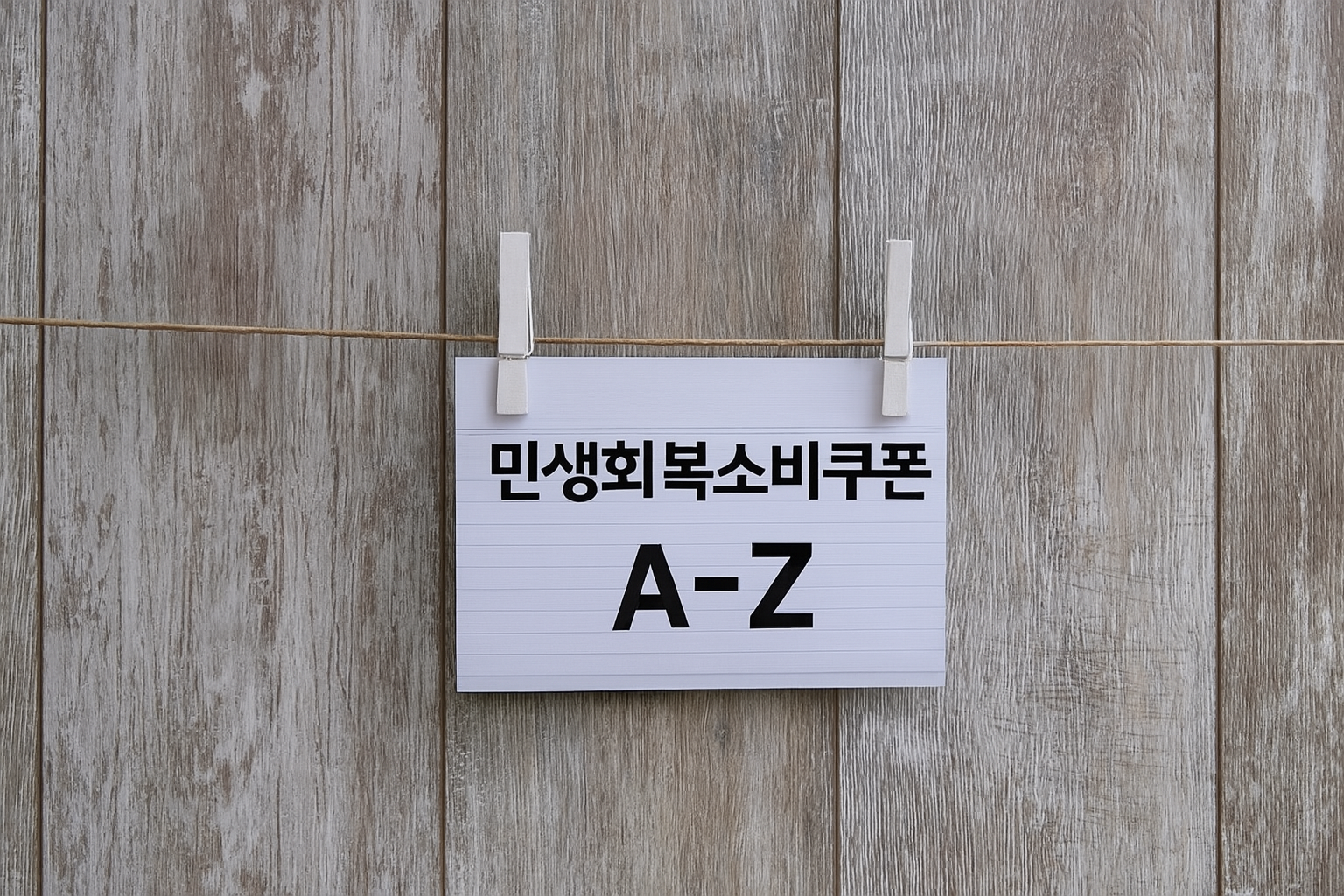 민생회복소비쿠폰