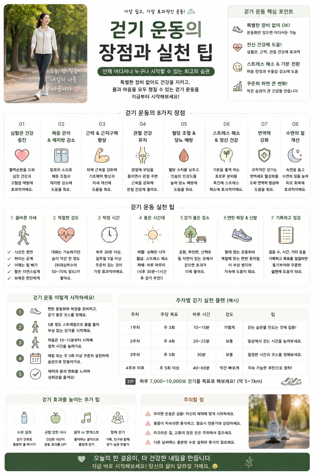 걷기 운동의 장점과 실천 팁 관련 사진