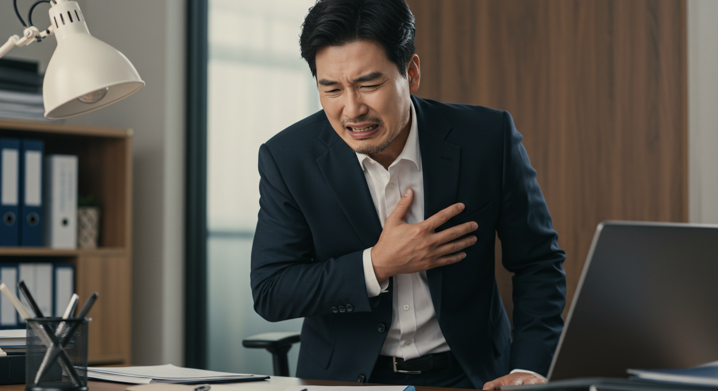 30대 업무중 협심증 초기 증상 1
