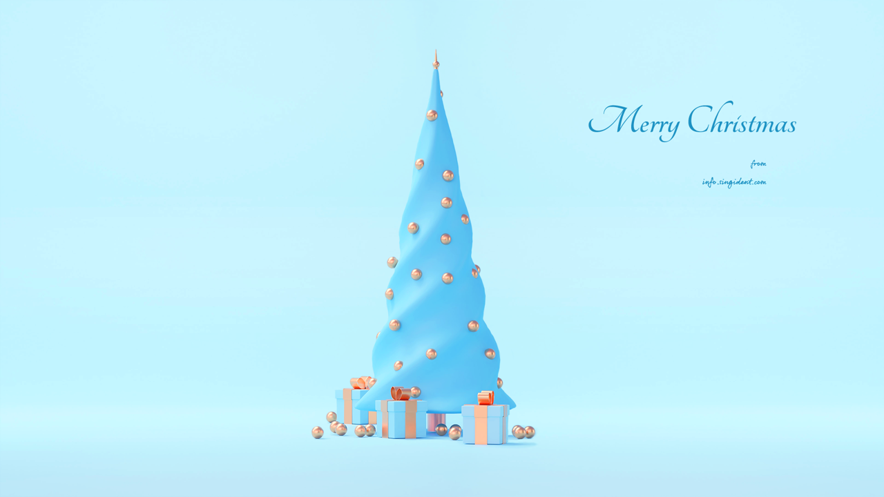 03 3D 크리스마스 트리 C - Merry Christmas 크리스마스배경화면