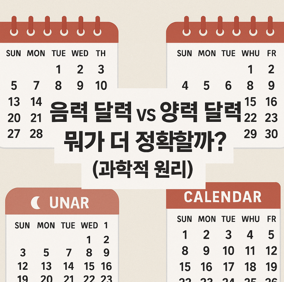 음력 달력 vs 양력 달력, 뭐가 더 정확할까? (과학적 원리)