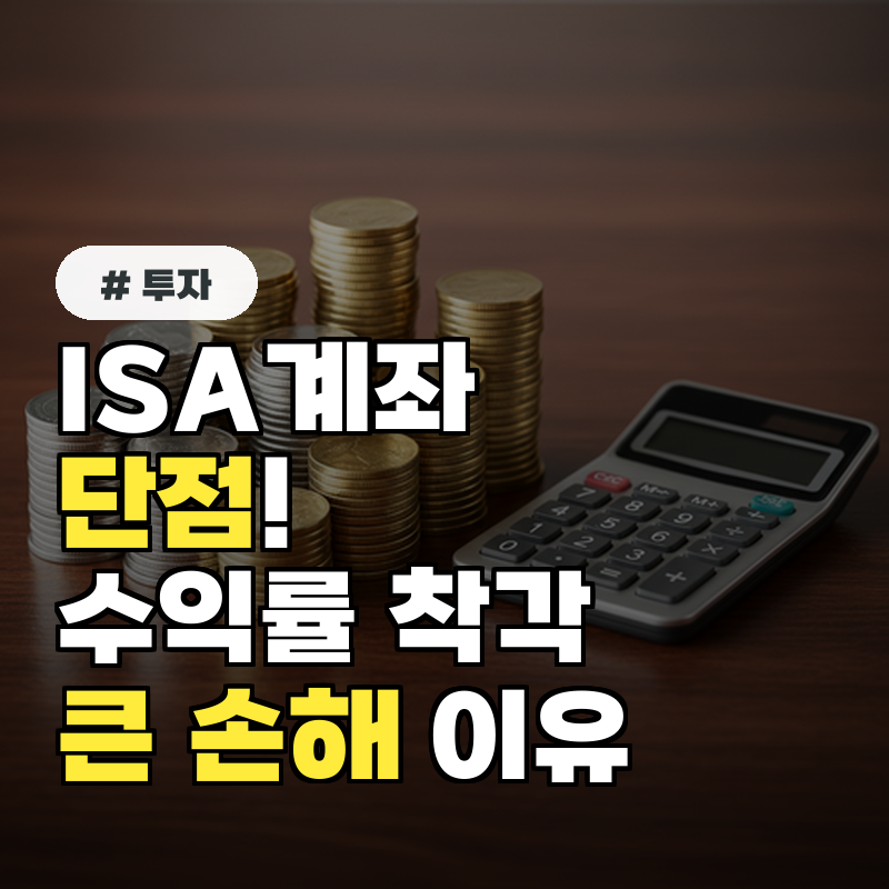 ISA계좌 단점! 수익률 착각하면 큰 손해 보는 이유