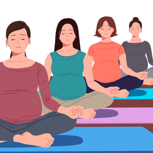 태교요가하는 여성