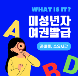 미성년자 여권발급