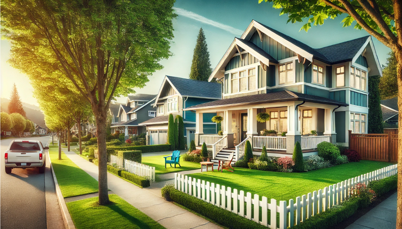 미국 교외 주택 사진