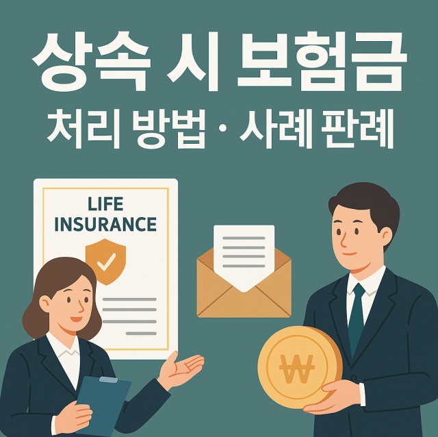 상속 시 보험금 처리 방법과 사례, 판례를 설명하는 대표 이미지