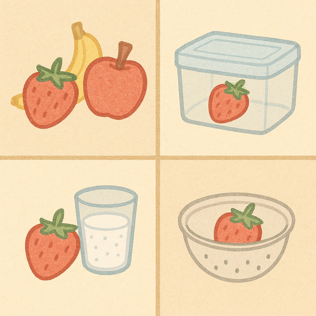 딸기 오래 보관하는 꿀팁1