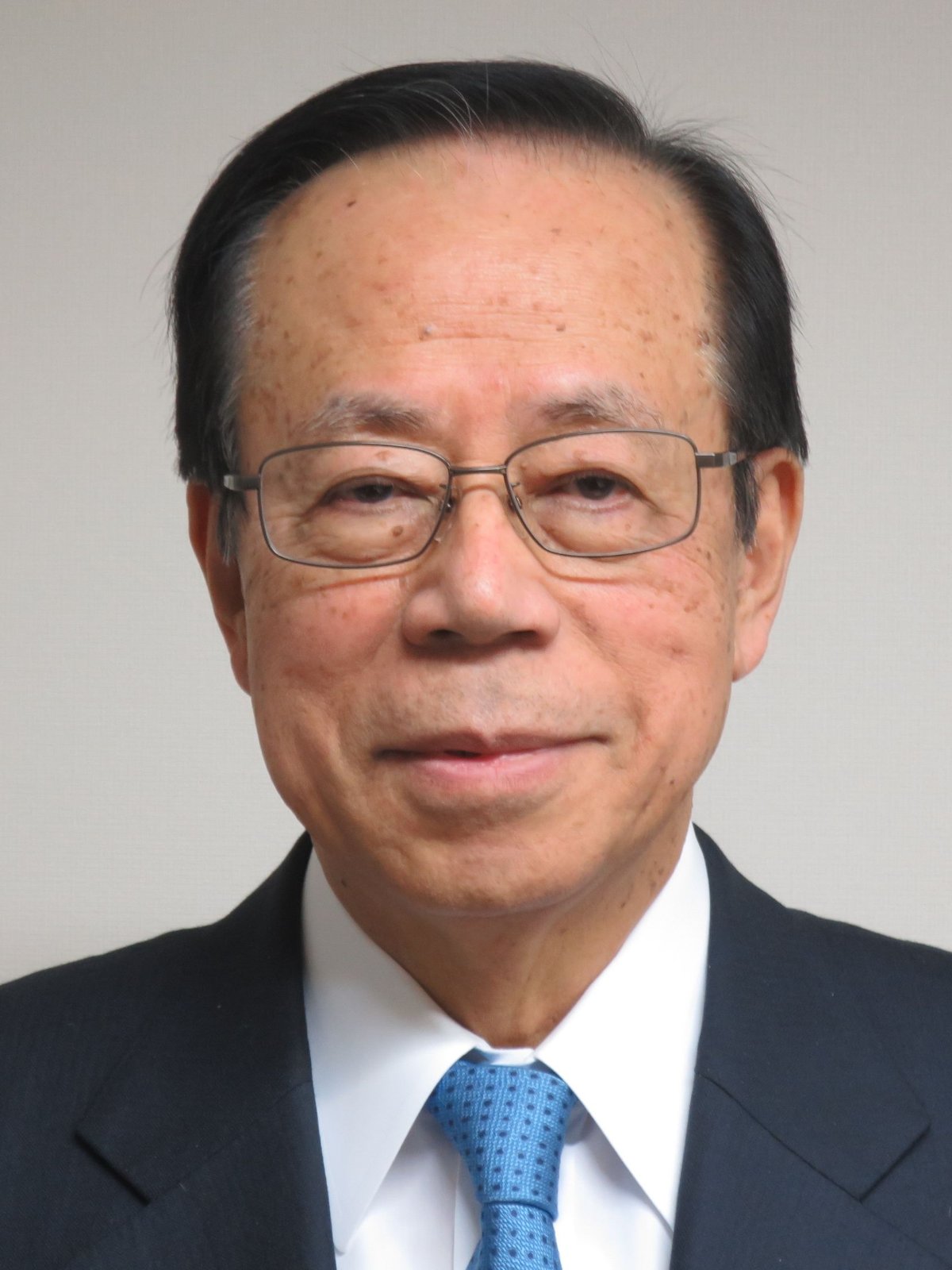후쿠다 야스오 전 일본 총리의 얼굴 사진
