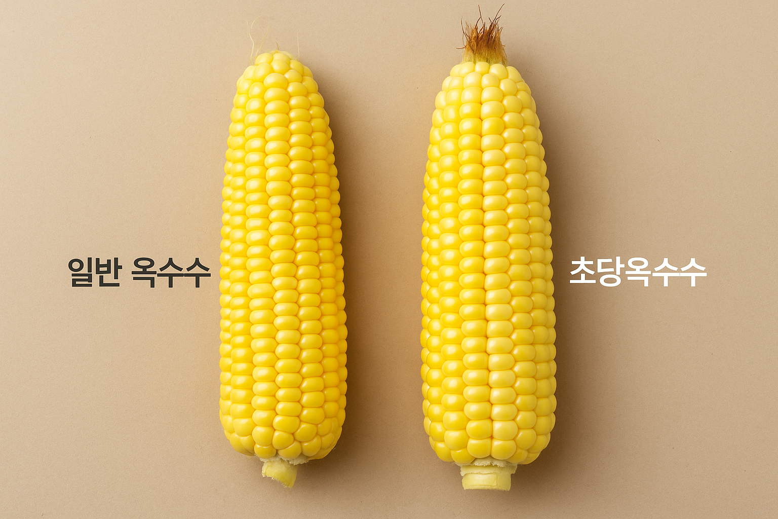 일반옥수수와 초당옥수수 비교