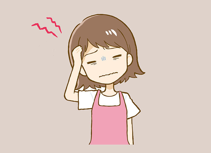 두통증상이-있는-여성