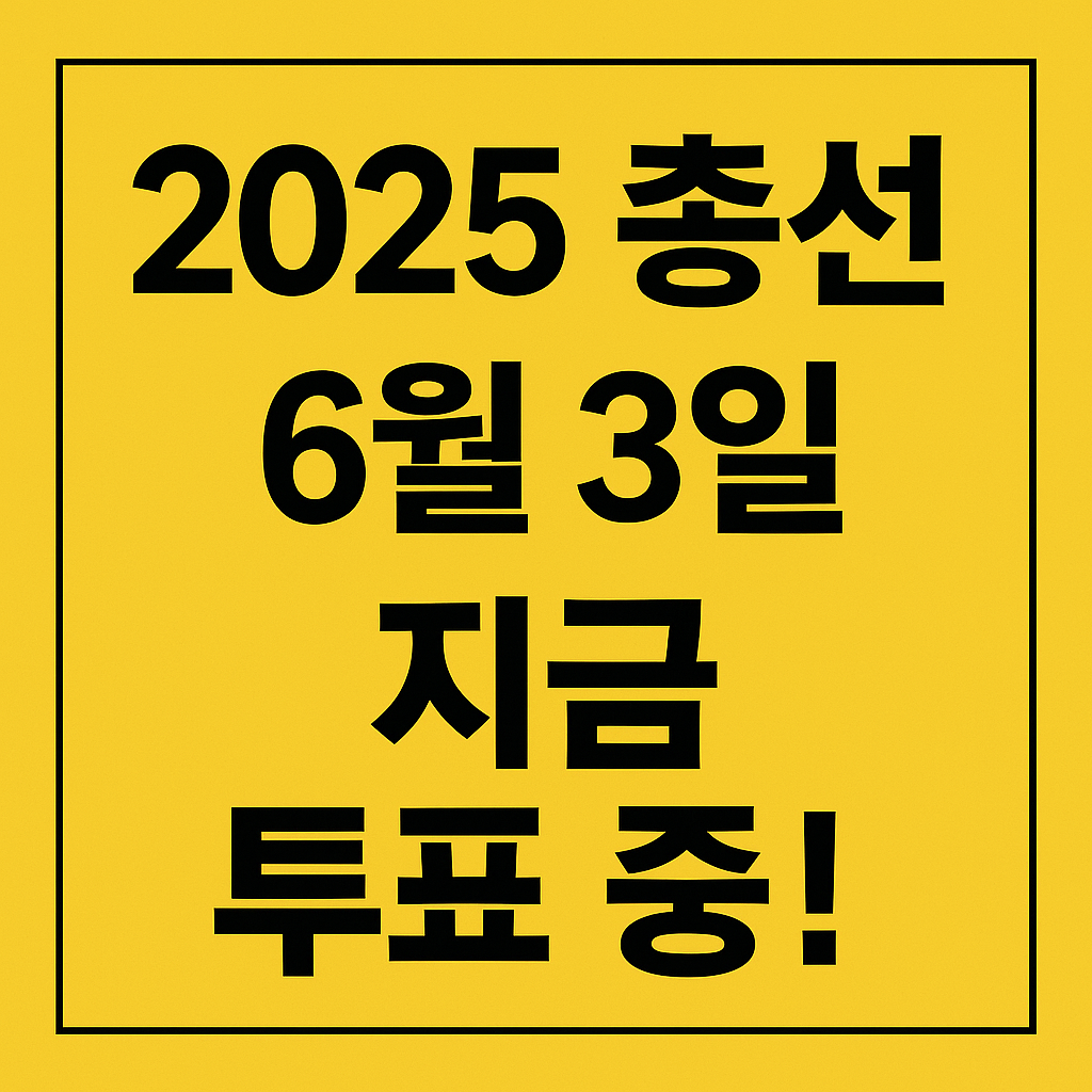 2025년 총선 투표중