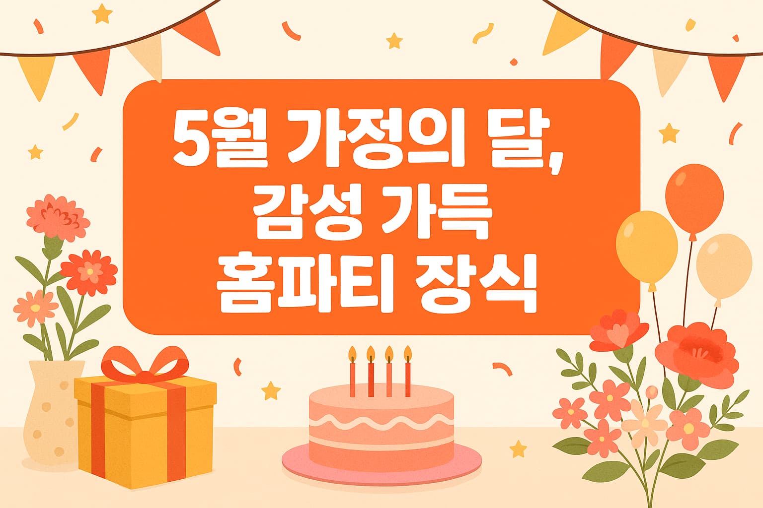 5월 가정의 달, 감성 가득 홈파티 장식 아이디어 BEST 5