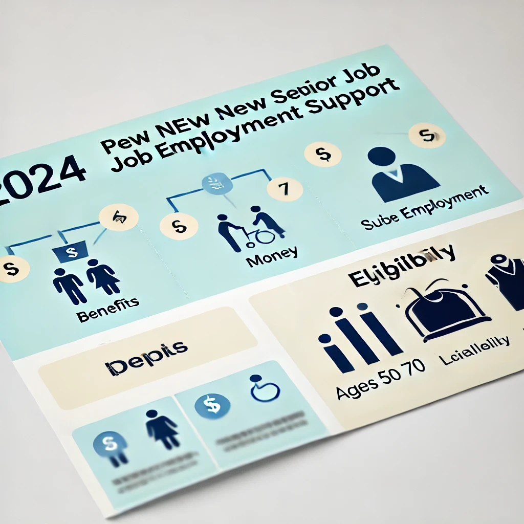 신중년 적합직무 고용지원 프로그램의 주요 내용과 혜택을 설명하는 인포그래픽