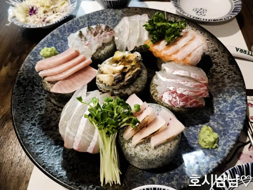 하남 신장동 스시오지상 사시미 소자 – 광어, 참치, 연어 등 신선한 회 모둠