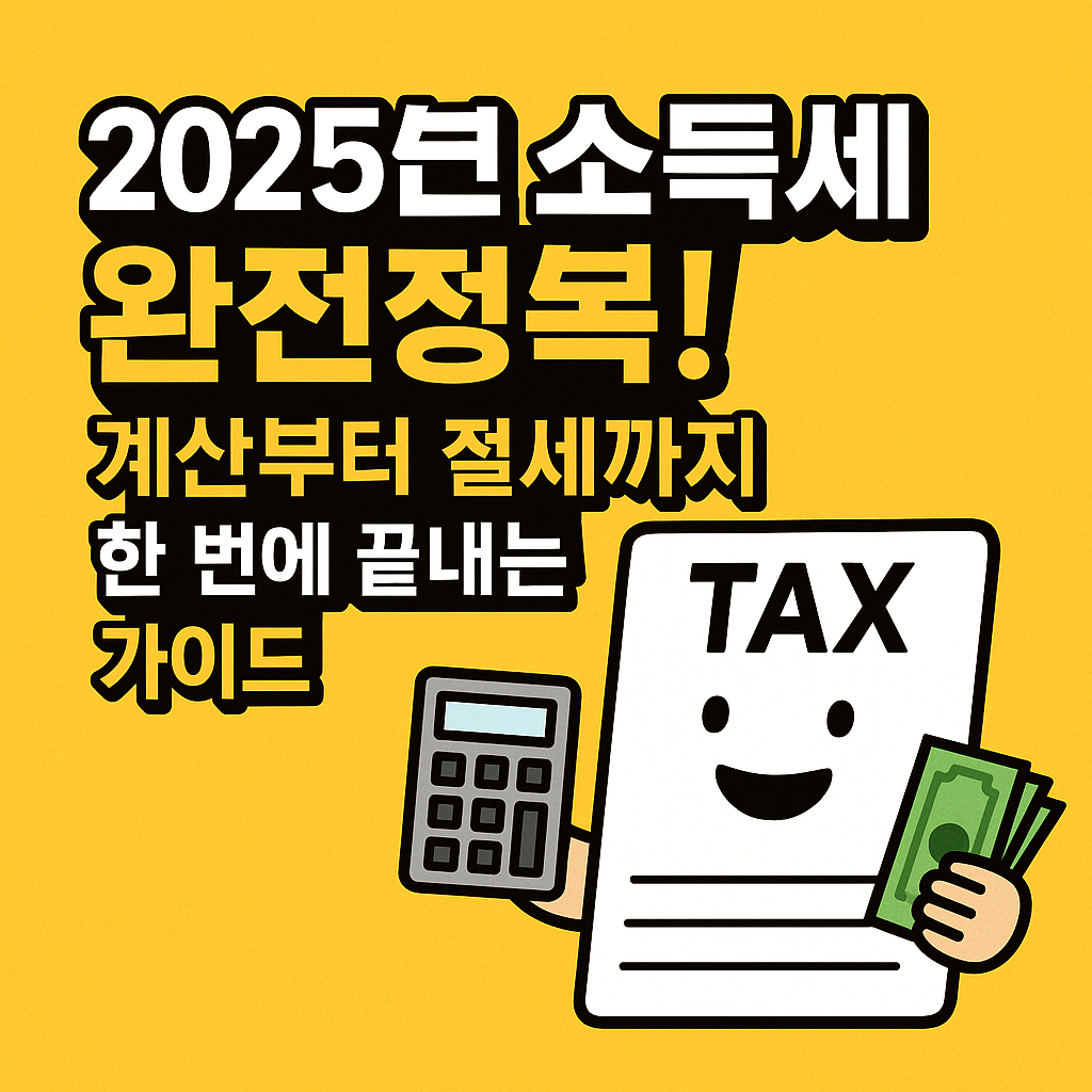 2025년 소득세 완전정복! 계산부터 절세까지 한 번에 끝내는 가이드”
