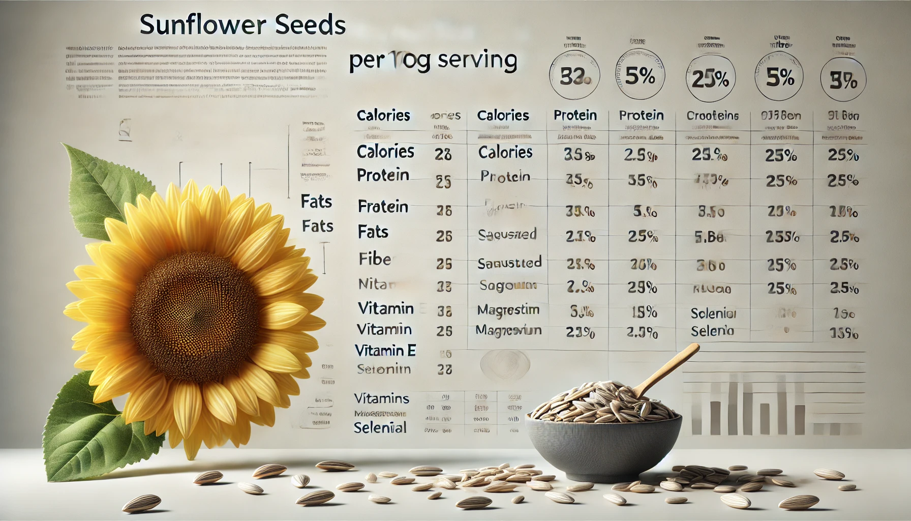 해바라기씨의 영양 성분