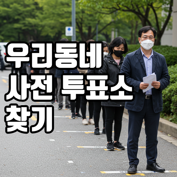 사전투표소 찾기&amp;#44; 우리동네 사전투표소