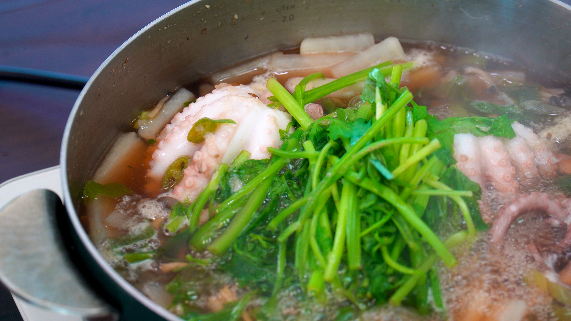 연포탕 완성 사진