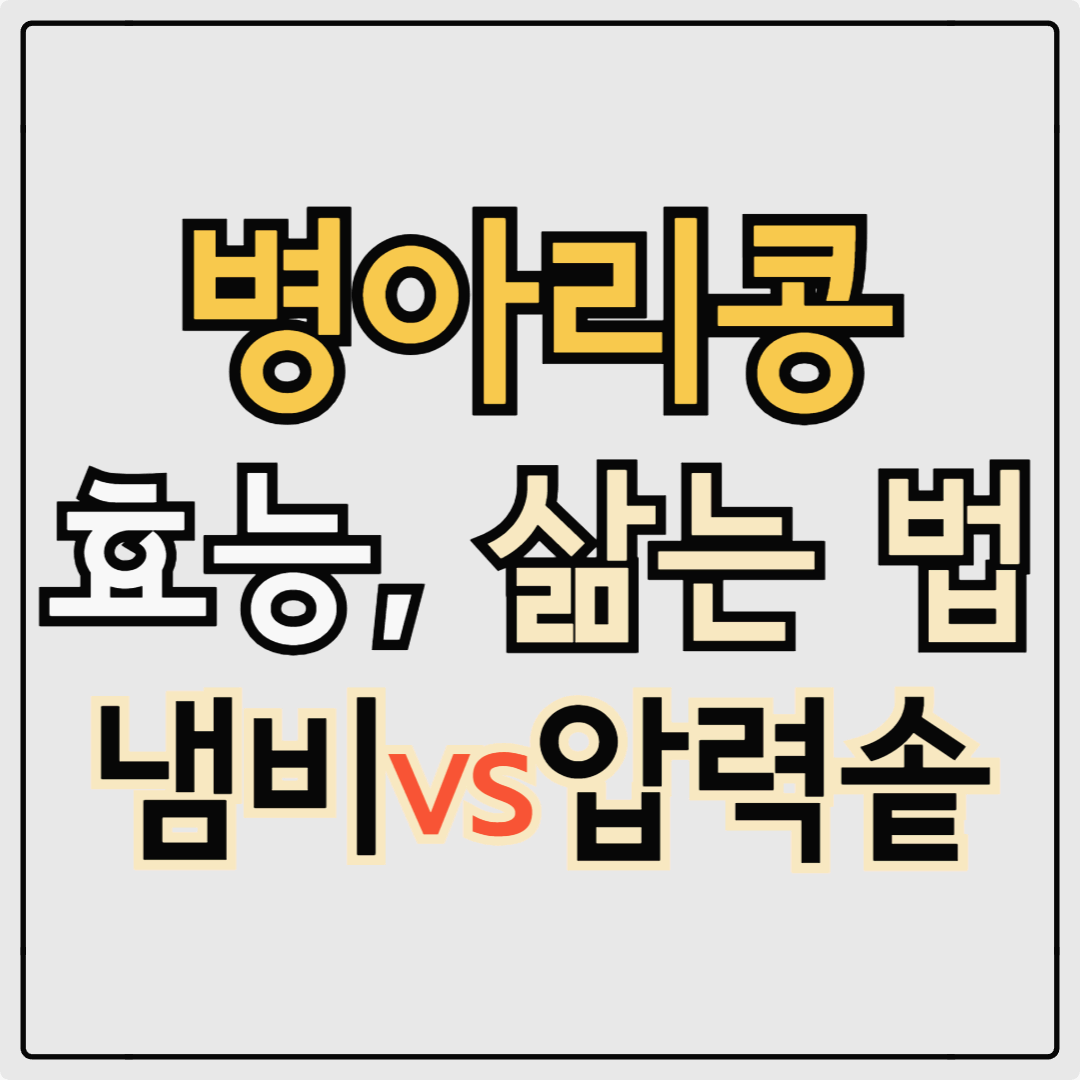 병아리콩 효능과 삶기 방법