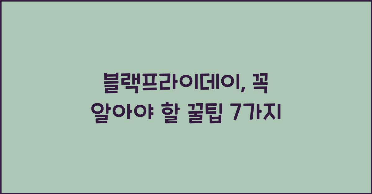 블랙프라이데이