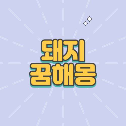 돼지꿈해몽, 검은돼지, 돼지태몽, 돼지보는꿈, 돼지잡는꿈, 돼지고기먹는꿈, 죽은돼지꿈, 돼지죽이는꿈 등