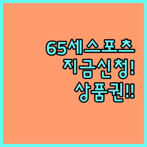 65세 이상 누구나 신청 가능 202..