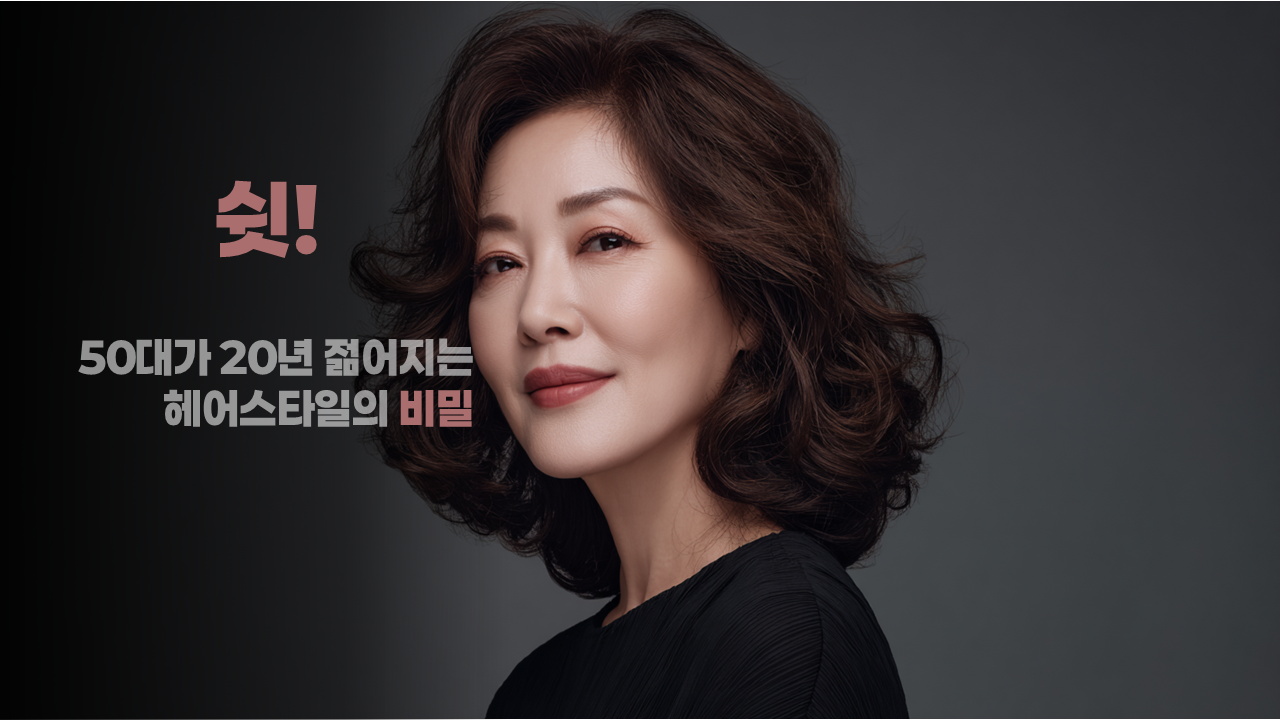 중년머리스타일,2025핫헤어트렌드,스타일비법