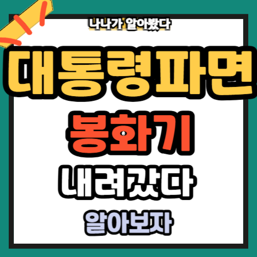 대통령 봉황기 내려갔다 윤석열 파면