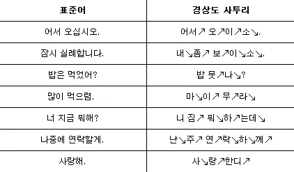 경상도 사투리 입문 부산 대구 말투 차이 비교_6