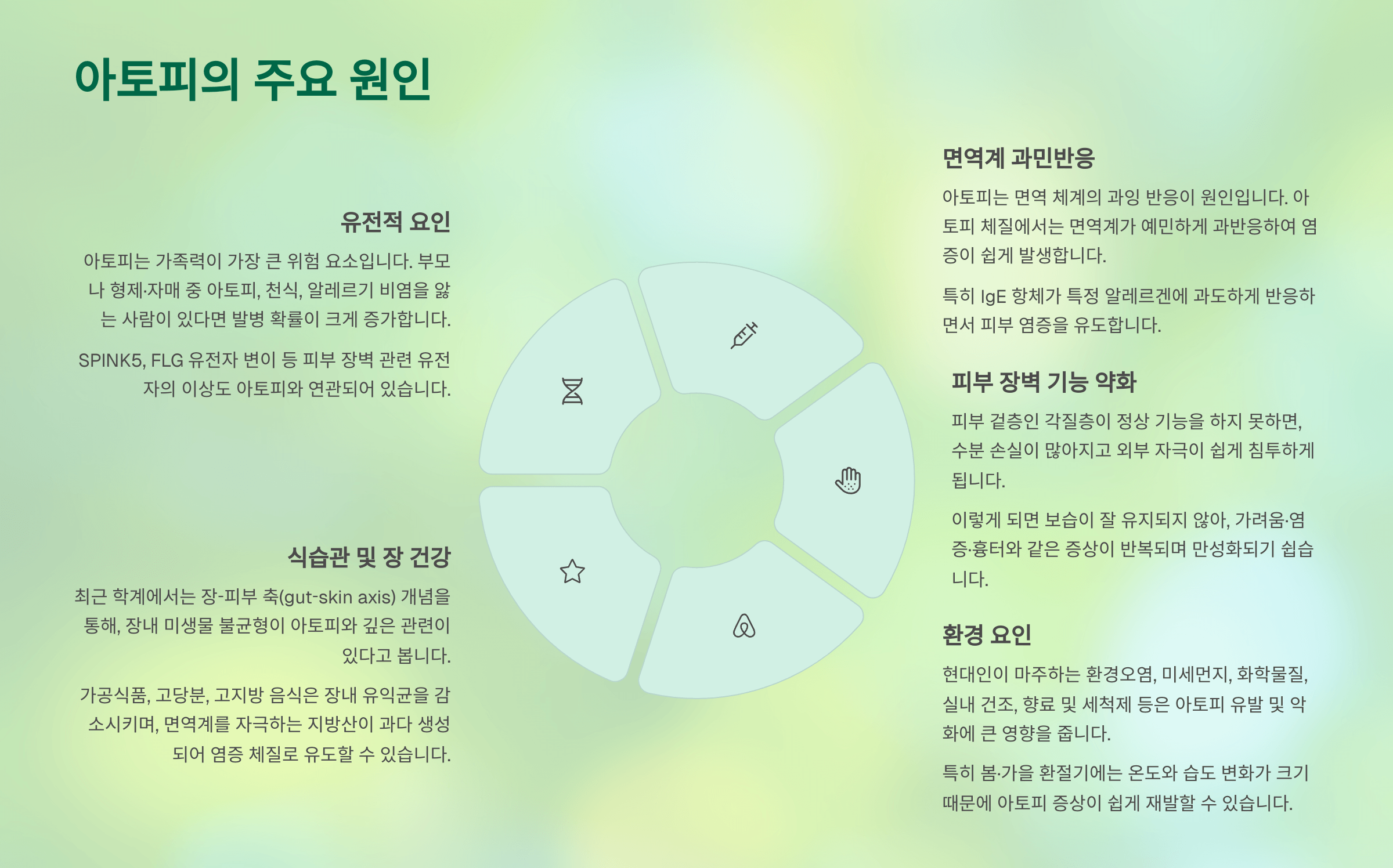 아토피의 주요 원인 5가지