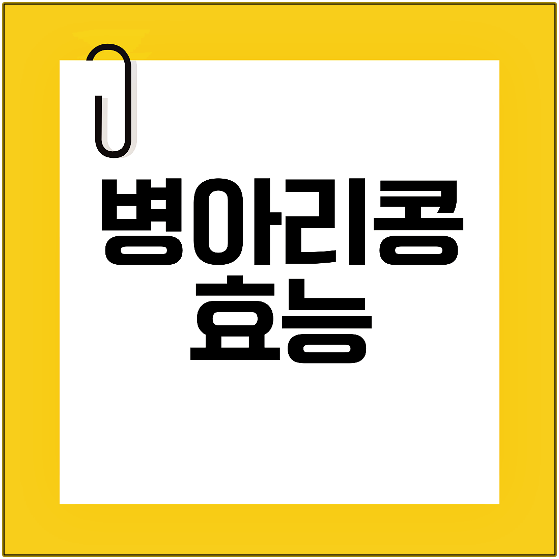 병아리콩 효능