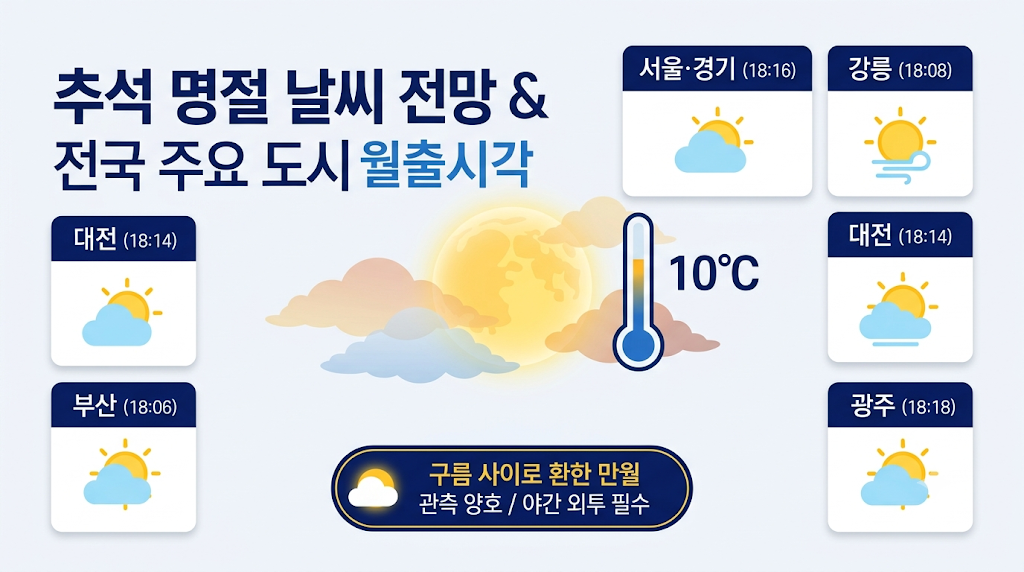 추석 명절 날씨 전망