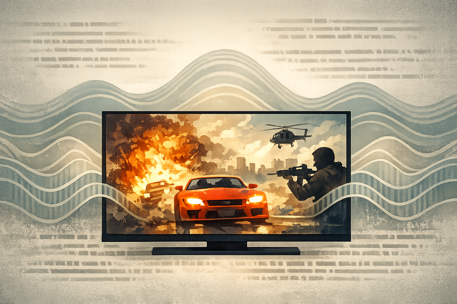 시선을 끄는 영상 관련 참조 일러스트