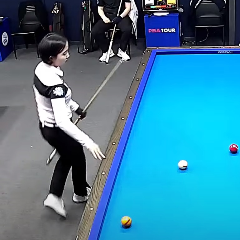 황민지 당구선수 사진 - 아직 TV중계방송에 나오지 못해 해상도 높은 좋은 사진을 구하지 못했습니다.